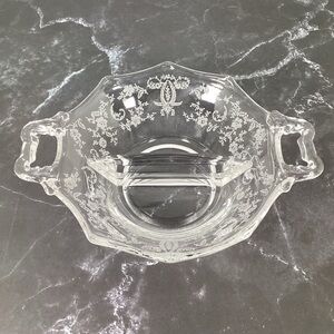 Viking Glass Prelude Divided Dish 6” Handled – Vintage Relish Candy Nut